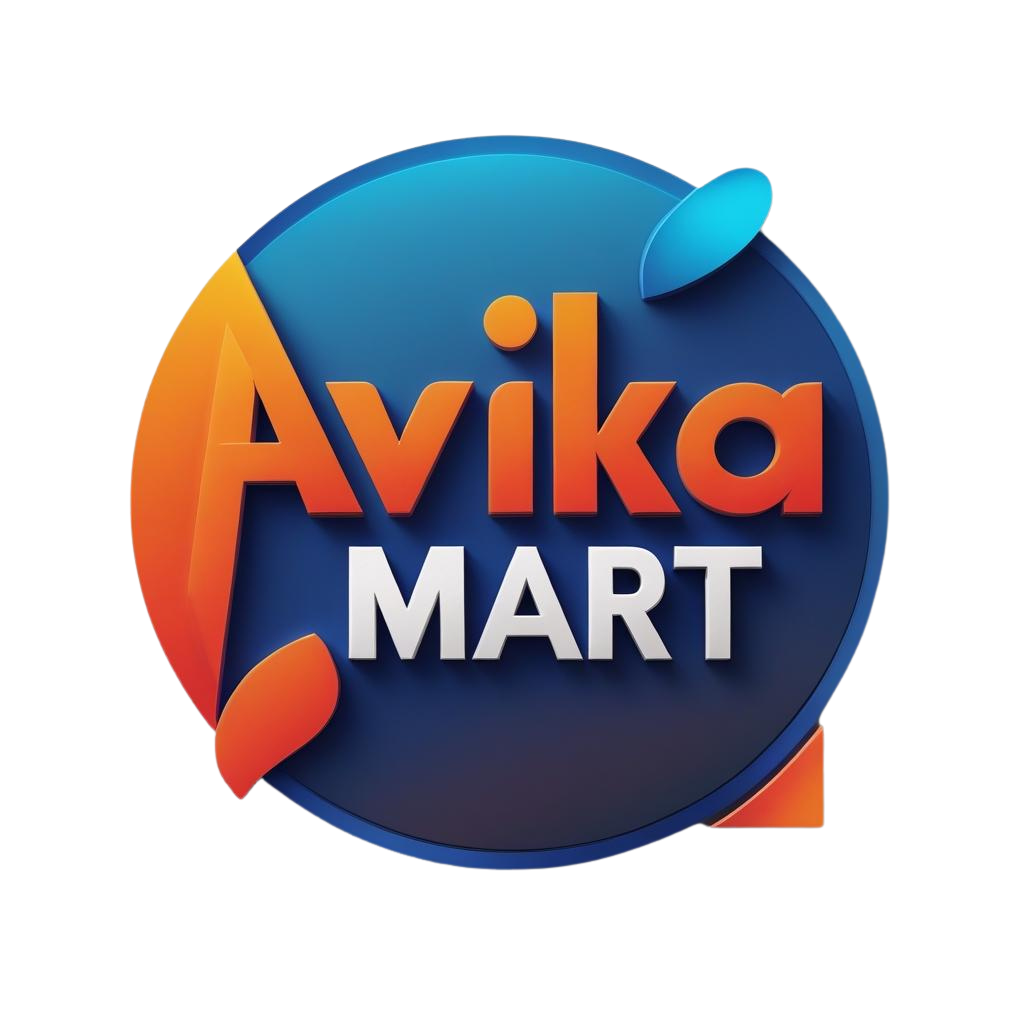3D Logo for Avika Mart with Gradients